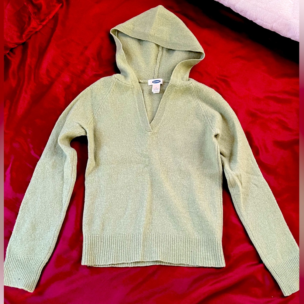 Old Navy Sage Green Lambs’ Wool hoodie S